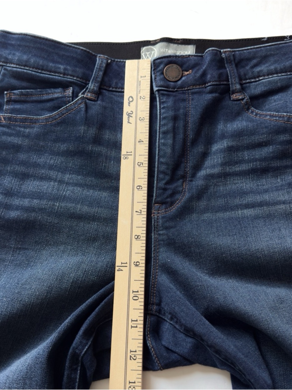 Wit & Wisdom Dark Blue Boot Cut Jeans - Picture 8 of 12